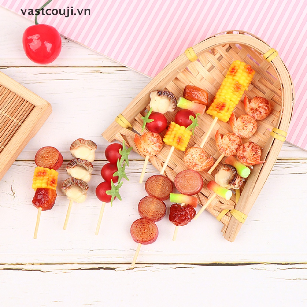 Mô Hình Xiên Nướng BBQ Trang Trí Nhà Búp Bê Tỉ Lệ 1: 12