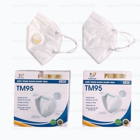 Hộp 10 chiếc khẩu trang y tế N95 Tuấn Minh TM95