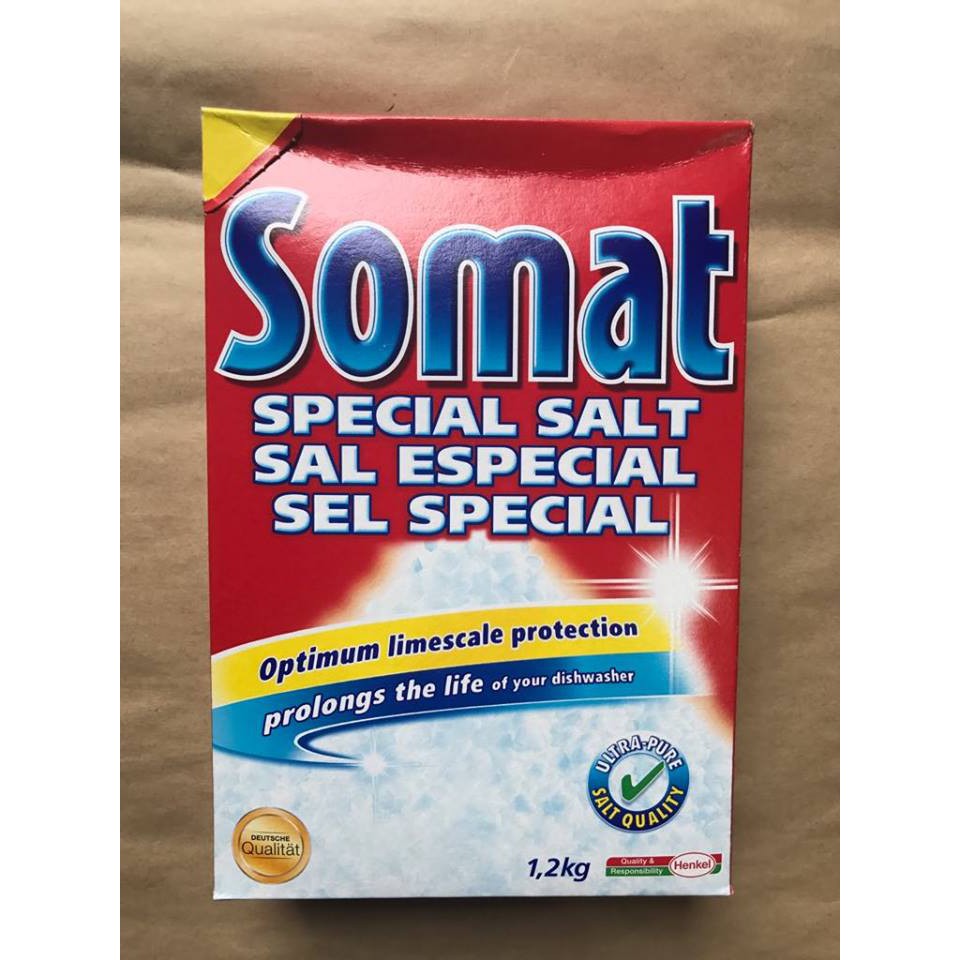  muối rửa chén bát somat 1,2kg đức, viên bột bóng nhập khẩu -