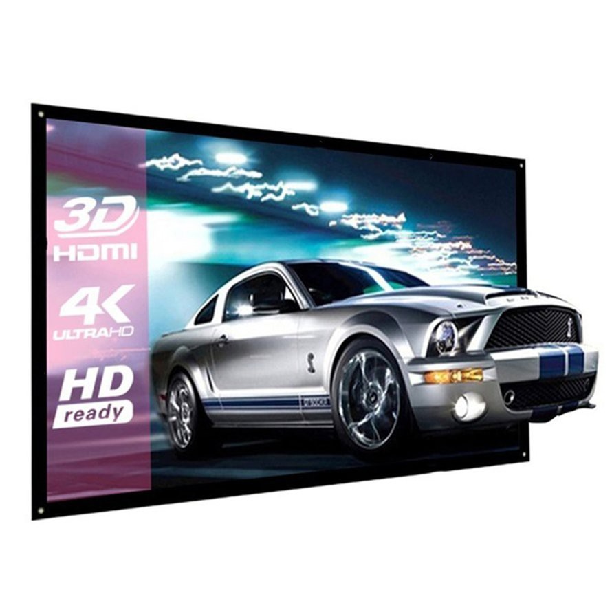 Màn hình máy chiếu có thể gấp gọn kích thước 60-120 inch tùy chọn