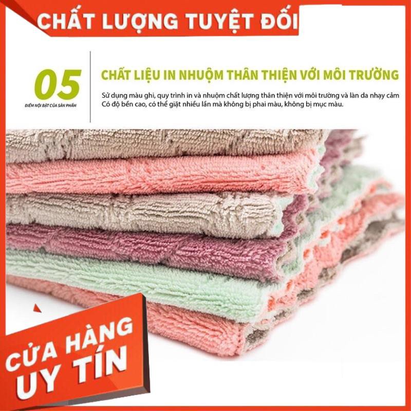 Sale Sốc -  Combo 10 khăn lau bếp siêu thấm hút. . Siroshop.