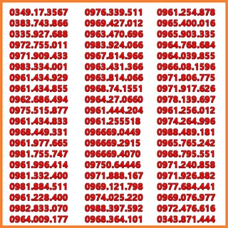 sim số đẹp viettel