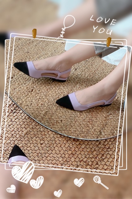Bệt Slingback phối mũi captoe có thêm bigsize 40_41_42 cho nàng chân ngoại cỡ | BigBuy360 - bigbuy360.vn