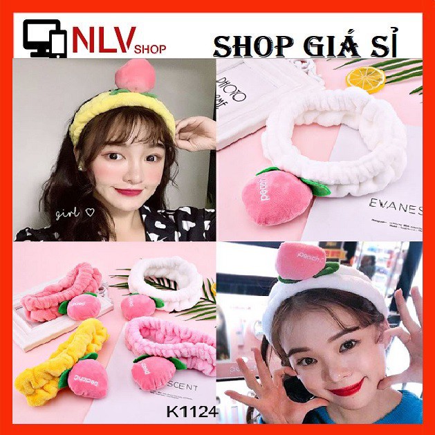 Băng đô, bờm tóc trang điểm make up trái đào dễ thương Orin K1124