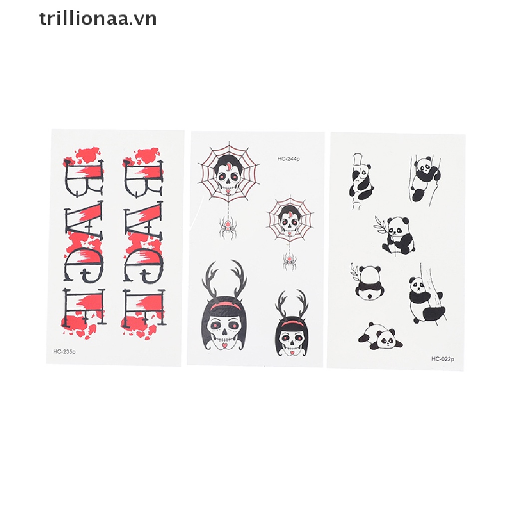 Hình Xăm Dán Tạm Thời Họa Tiết Hành Tinh / Hoa Độc Đáo