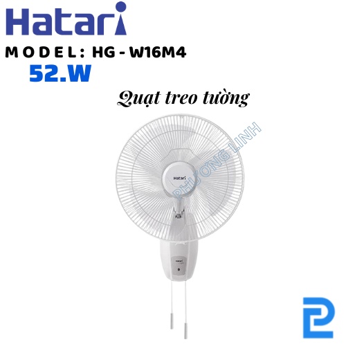 Quạt treo tường Thái Lan Hatari HG-W16M4 - Hàng chính hãng - Bảo hành 36 tháng