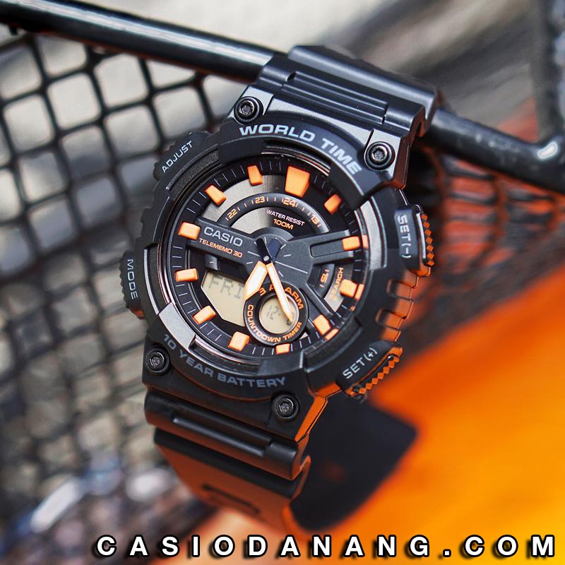 Đồng hồ nam dây nhựa Casio Standard chính hãng Anh Khuê AEQ-110W-1A2VDF (46mm)