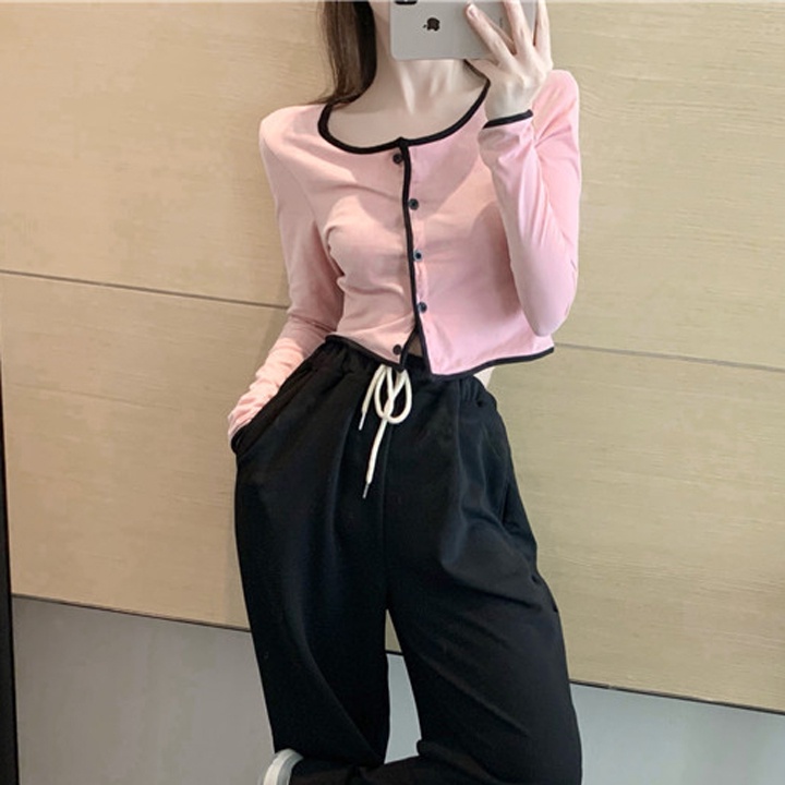 Áo croptop nữ tay dài bigsize 55-90kg kimfashion, Croptop bigsize phong cách Hàn Quốc At09-1