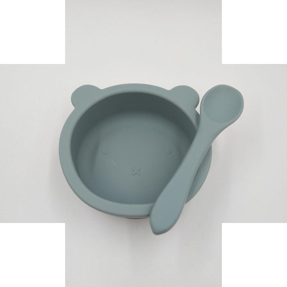 KUNHEV Bát Ăn Hình Gấu Có Giác Hút Chống Nóng Cho Bé