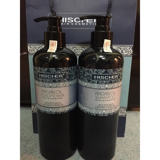 Cặp dầu gội xả Hischer Argan oil- loại to 1000ml
