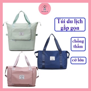 Túi du lịch tiện ích cỡ lớn đa năng hai tầng gấp gọn chống thấm nước cao cấp tiện dụng