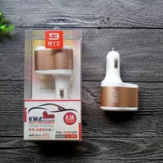 Tẩu sạc ô tô 2 cổng usb + 1 cổng tẩu sạc byz yl 805