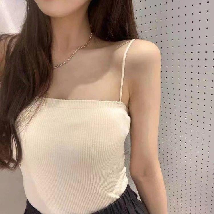 Puruitih Quần Yếm Mỏng Màu Hồng Đen Lưng Cao Mùa Hè Cho Nữ