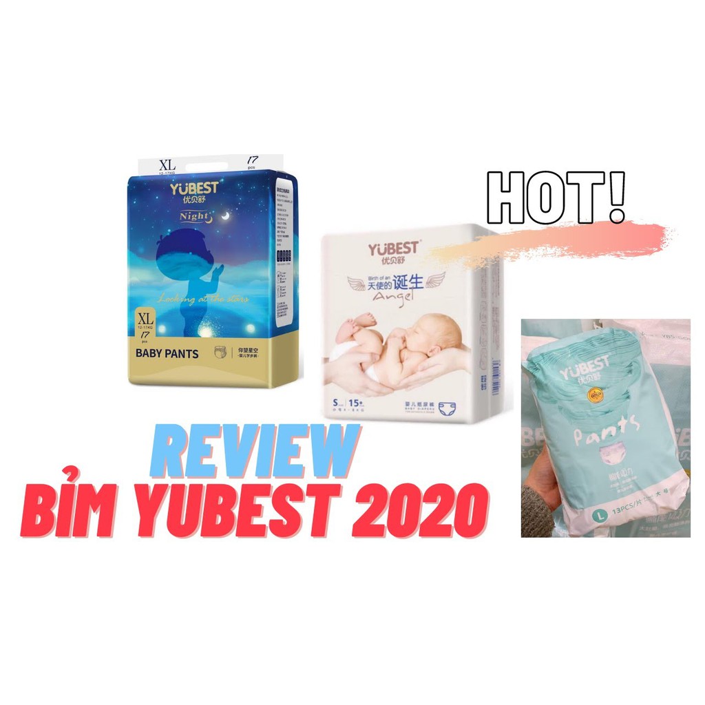 [MỚI] Tã Bỉm quần/dán YUBEST NIGHT CAO CẤP S76-80 /M76-76 /L72 /XL68 /XXL64 /XXXL60 Thấm Hút 30% So Sánh