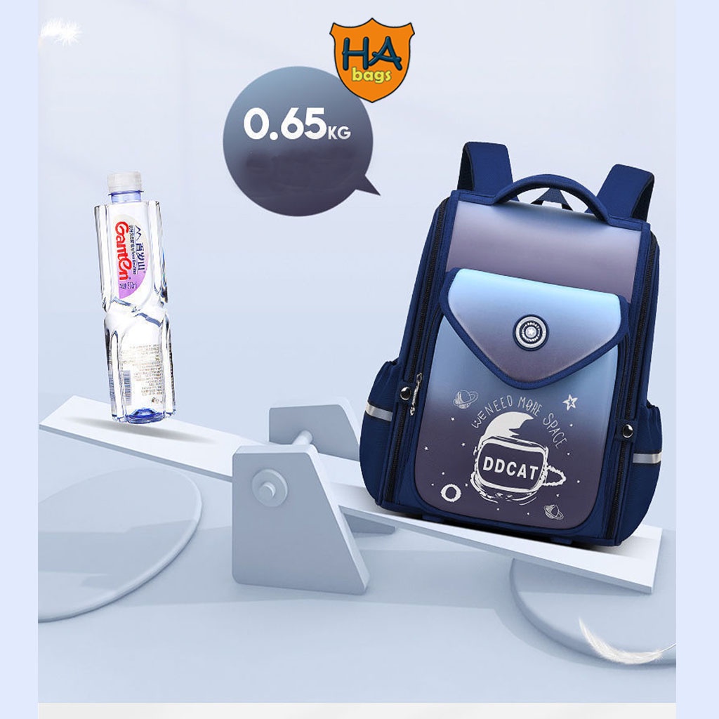 Balo học sinh tiểu học HABAGS chống gù, thiết kế phù hợp với học sinh cấp 1 HA1022