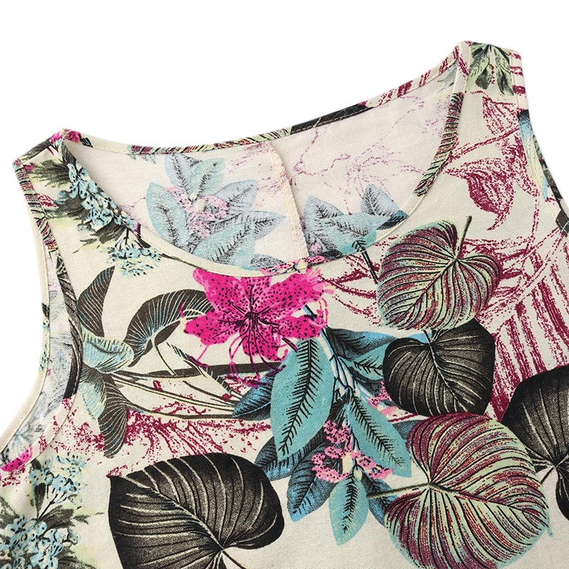 Đầm Maxi ZANZEA sát nách in họa tiết cách điệu thanh lịch dành cho nữ