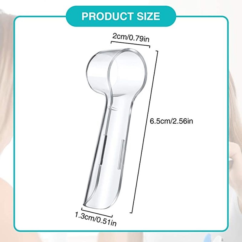 Vỏ Bảo Vệ Đầu Bàn Chải Đánh Răng Điện Trong Suốt Chống Bụi Tiện Dụng