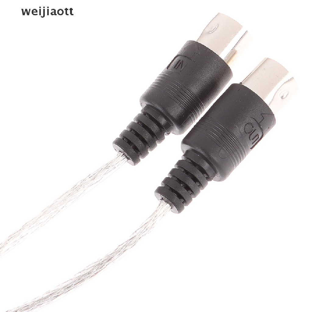 weijiaott USB IN-OUT MIDI Interface Cable Converter to PC Music Keyboard Adapter Cord WT