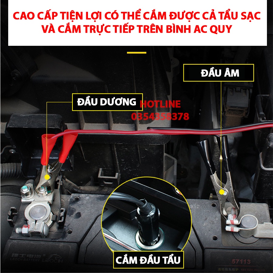 Bơm lốp ô tô xe hơi điện tử thông minh Tự Ngắt Khi Đầy , Công Suất Lớn 2 xi lanh, Bơm Nhanh