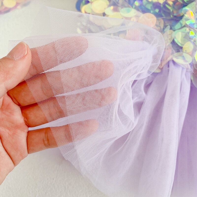 Chân Váy Nàng Tiên Cá Đính Kim Sa Cho Bé Gái