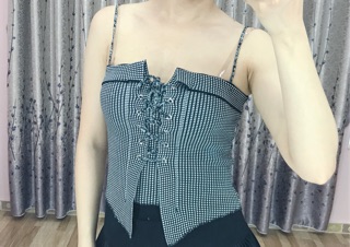Áo len 2 dây rút ngực