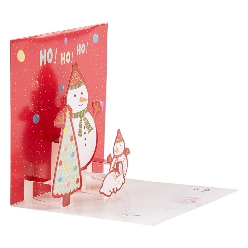 Thiệp bưu thiếp giáng sinh 3D