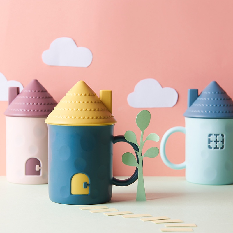 Bộ Cốc Đánh Răng Bằng Nhựa Họa Tiết Hoạt Hình Dễ Thương Cho Cặp Đôi