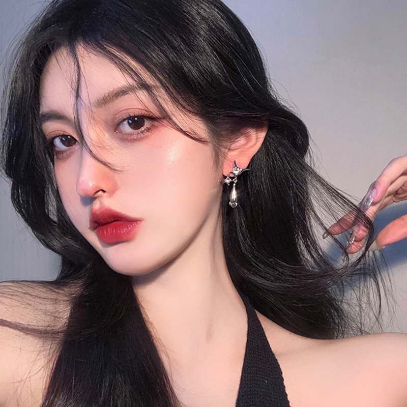 Đôi Khuyên Tai Đính Đá Lấp Lánh Thời Trang Cho Nữ