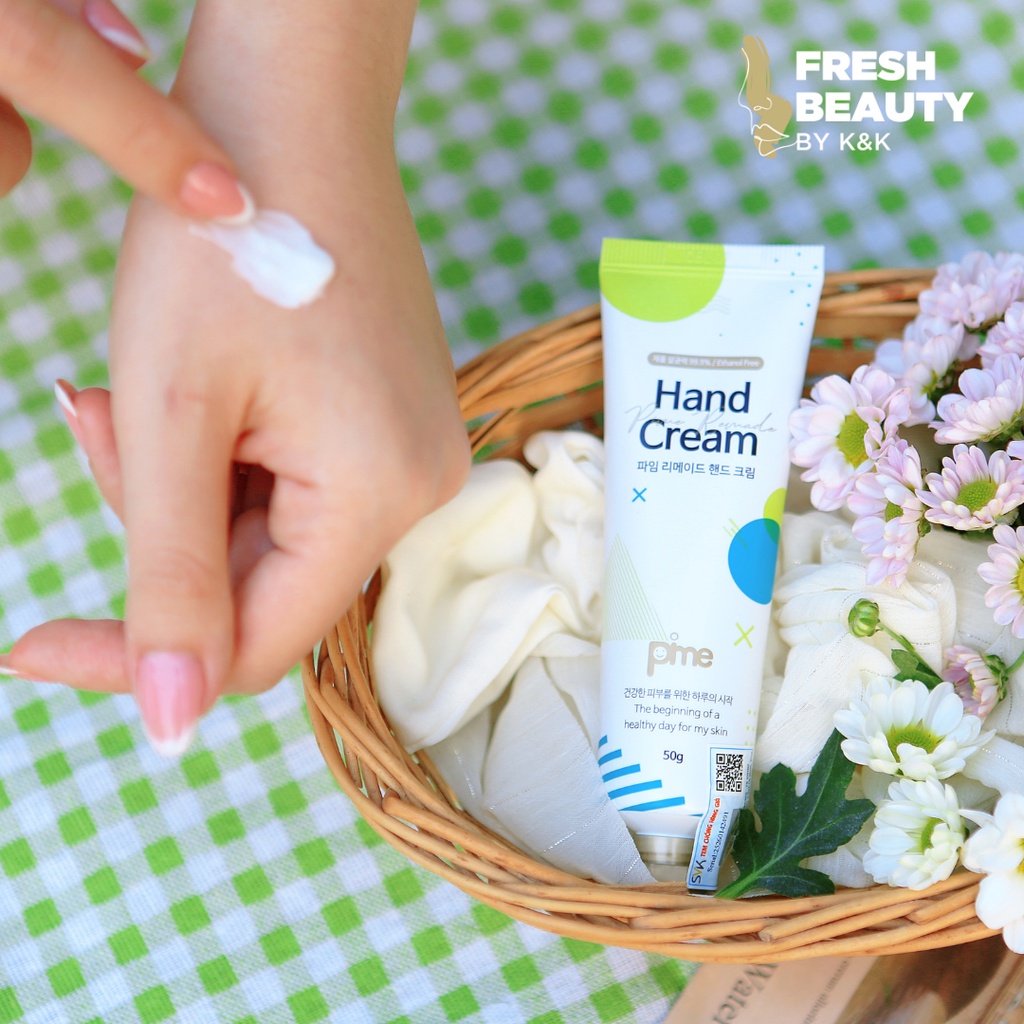 Kem dưỡng da tay Pime Remade Handcream làm mềm da, cải thiện nứt nẻ, khô ráp cho da trắng sáng mịn màng 50g