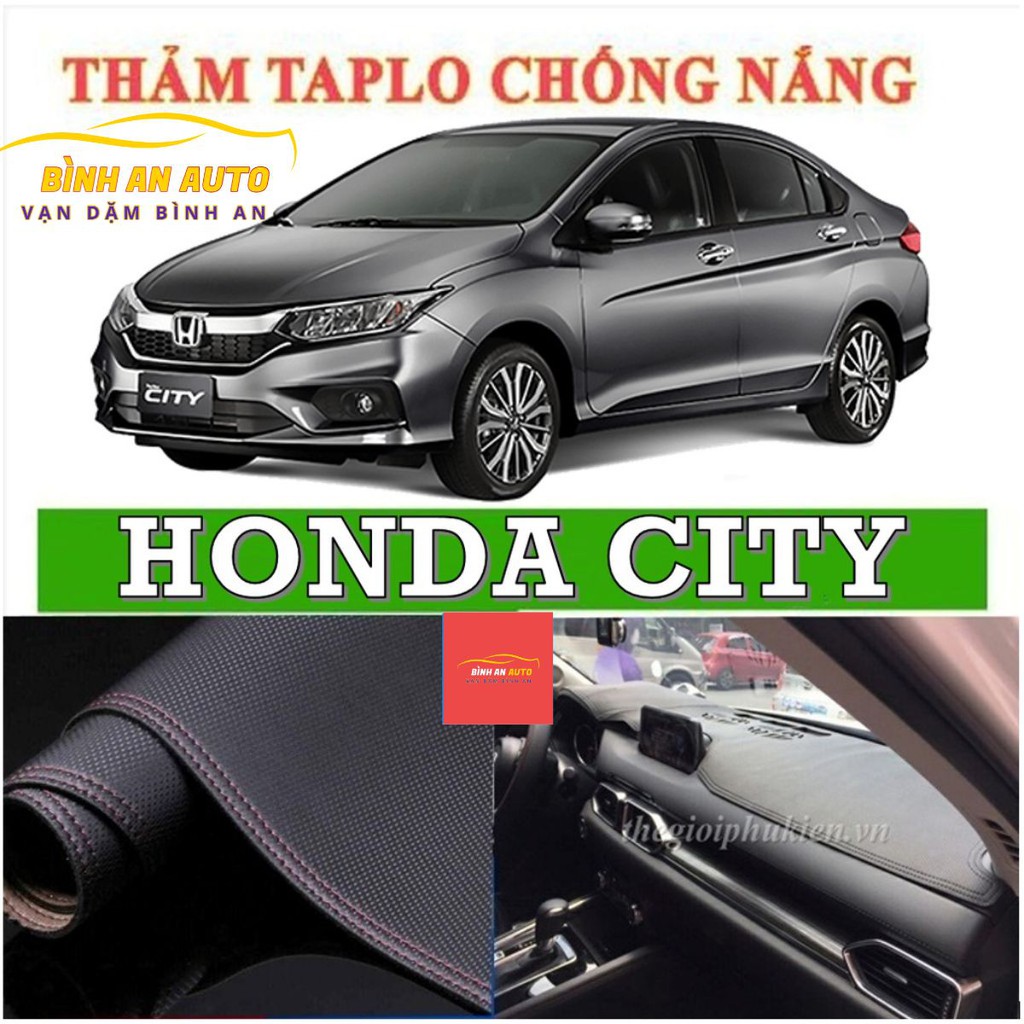 Thảm taplo HONDA CITY 2016-2020 da vân cacbon siêu đẹp - Bình An Auto