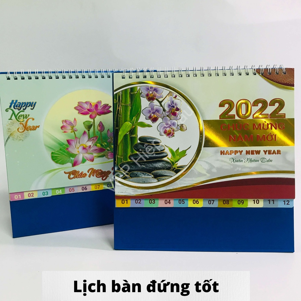 LỊCH BÀN Kiểu đứng/ngang 2022