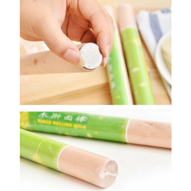 Cây lăn bột làm bánh bằng gỗ