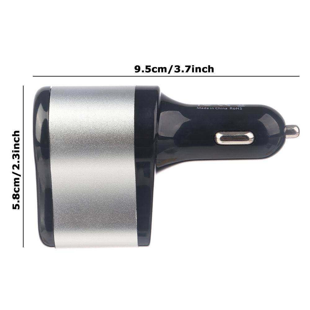 Cục Sạc Xe Hơi Di Động Bằng Nhựa Hai Cổng USB