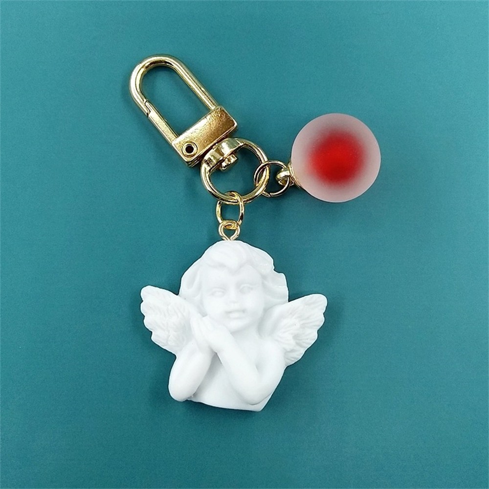Móc Khóa Thiên Thần Đính Ngọc Trai Mini Dễ Thương