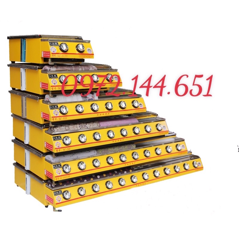 Bếp Nướng Hàu - 6 Họng Đốt Gas