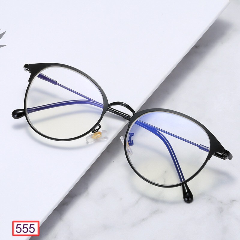 MẮT KÍNH GỌNG CẬN FORM TRÒN KIM LOẠI 555 BEAUTY SIÊU DỄ THƯƠNG | BigBuy360 - bigbuy360.vn