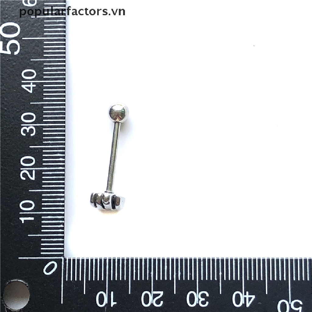 1 Khuyên Xỏ Lưỡi Bằng Thép Titan Cá Tính