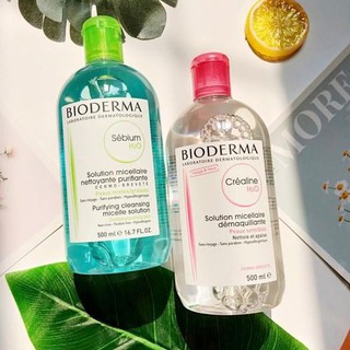 [Bản mới - Chính hãng từ nhà phân phối] Nước tẩy trang không cồn Bioderma nắp nhún và nắp thường