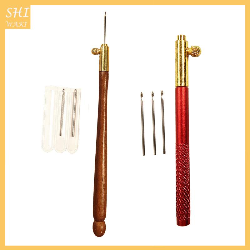 Kim Móc Thêu Móc Đính Hạt Cườm Thủ Công Màu Nâu_Wooden