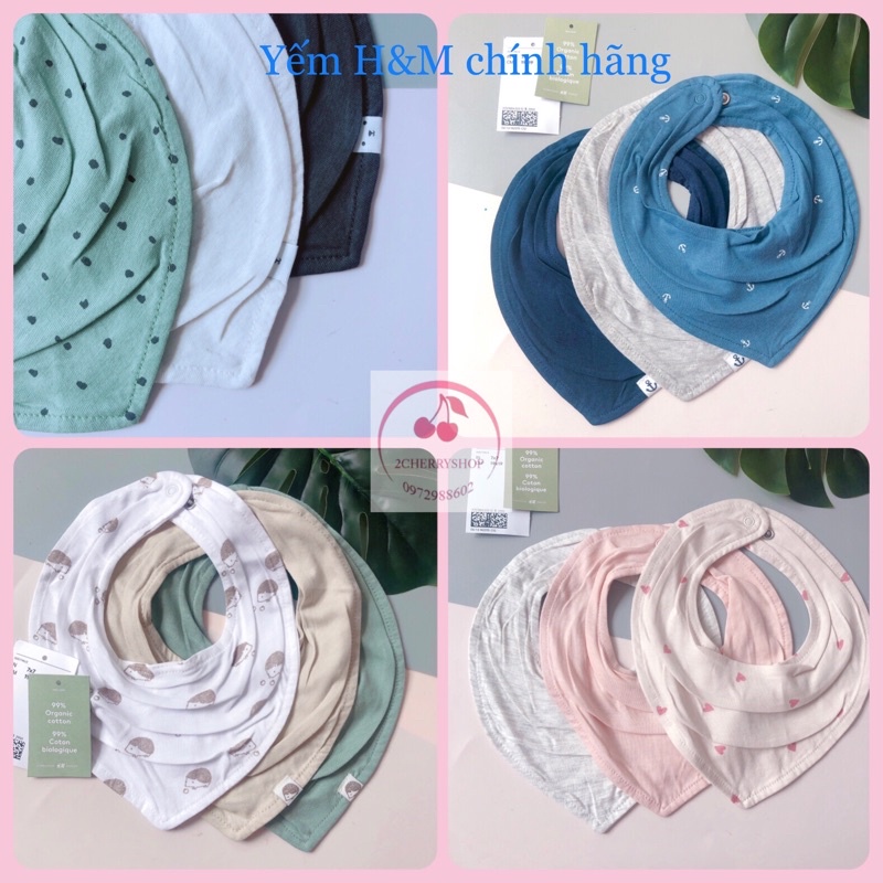 Set 3 Yếm HM chính hãng us