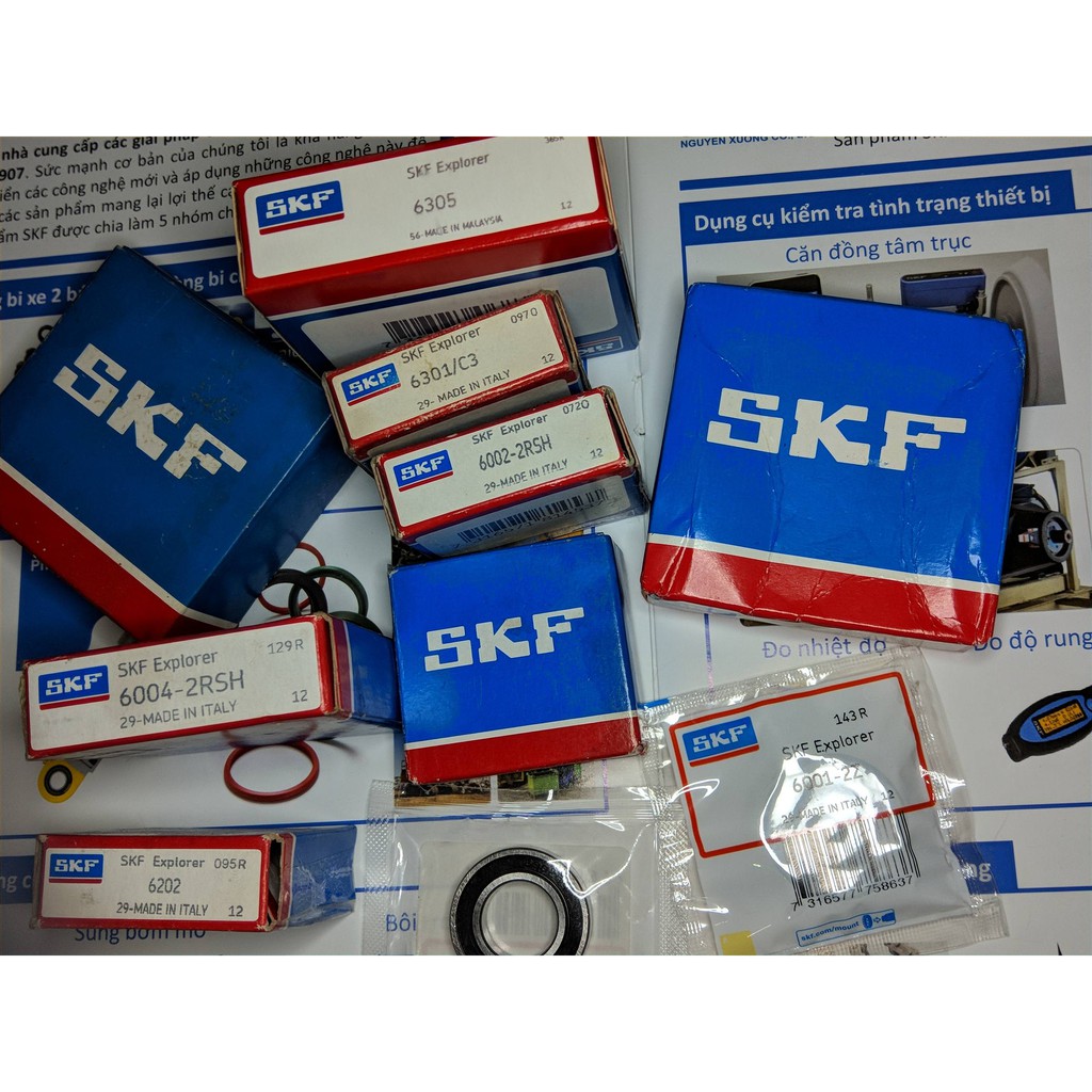 Bạc đạn SKF máy Exciter 2010 4 số côn tay/ côn tự động