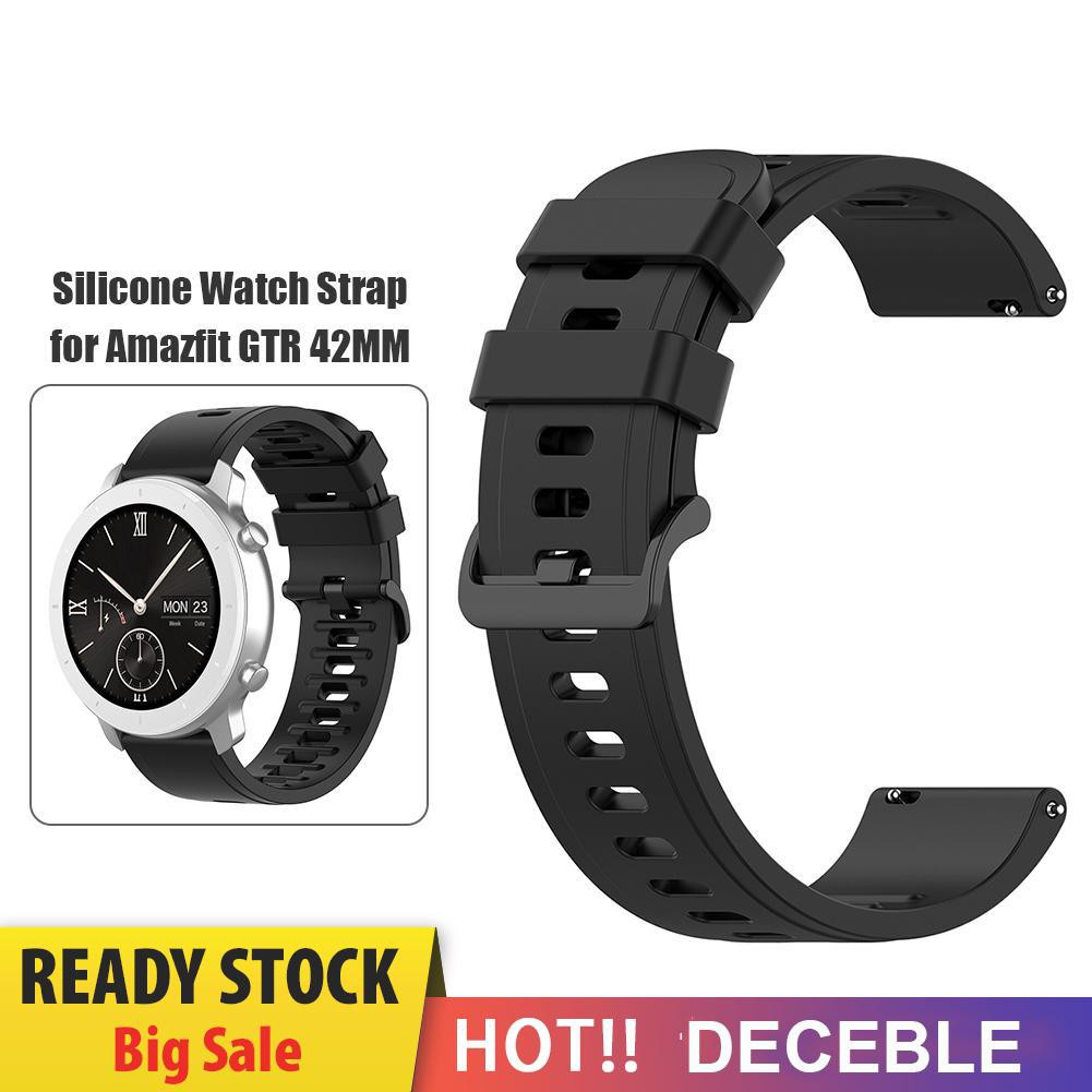 Deceble 20mm Silicone Watchband Wrist Strap for Amazfit GTR 42mm/GTS/BIP/BIP Lite