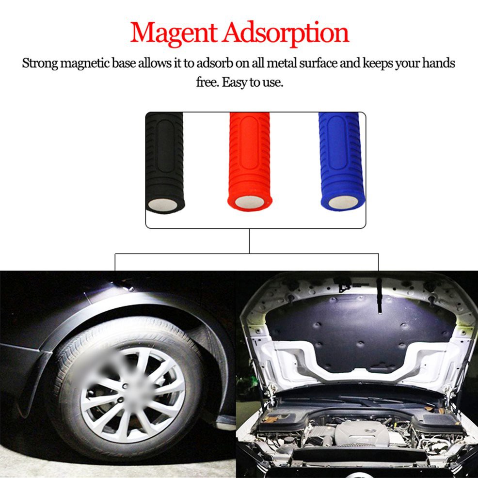 Đèn pin led cob 1000 lumens đế nam châm đa năng tiện lợi