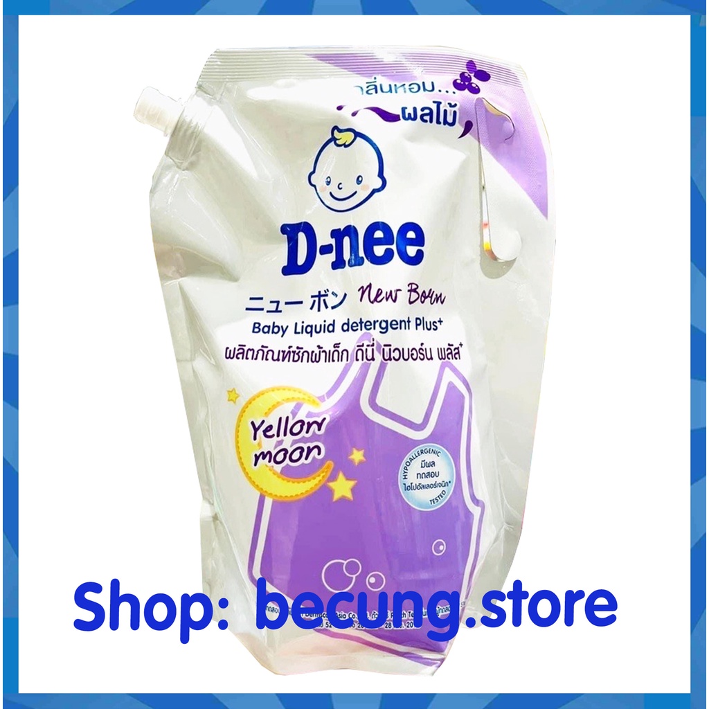 [Túi 1400ml] Nước giặt Dnee Organic nội địa Thái Lan túi 1400ml có nắp vặn (date mới).