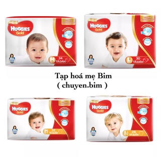 ( Nsx t10/2018 ) Bỉm Huggies Gold dán Nb48, M34, L28, L30, Xl27