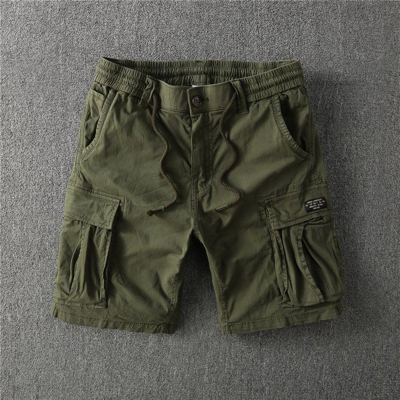 Quần short jean co giãn Quần đùi thể thao phong cách Hàn Quốc nam nữ mặc cực chất