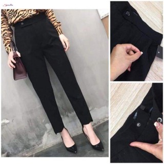 Quần công sở baggy gấu lệch
