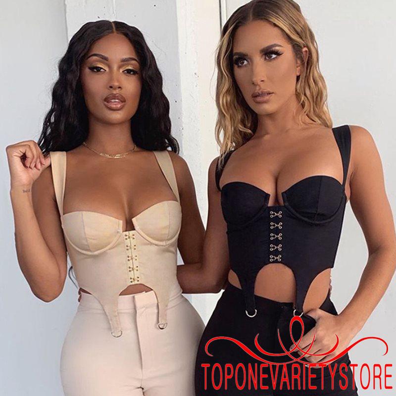 Áo Crop Top Không Tay Thiết Kế Hở Lưng Gợi Cảm Sành Điệu Dành Cho Phụ Nữ