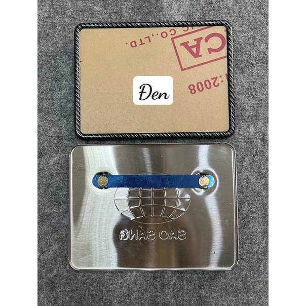 BỘ BẢNG SỐ XE MÁY INOX VIỀN XI MÀU GẮN NHIỀU LOẠI XE