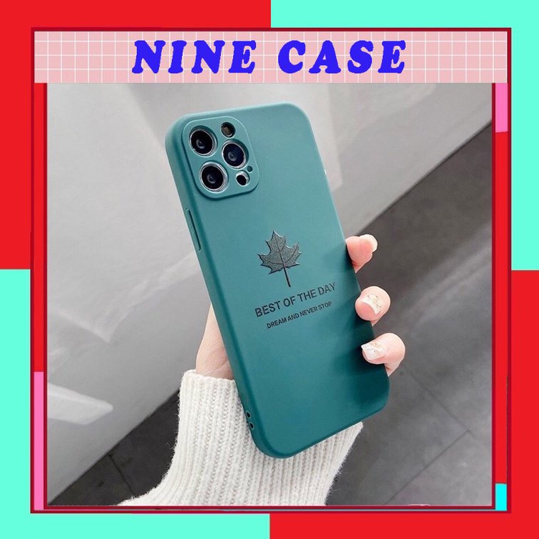 Ốp lưng cạnh vuông BVC lá phong 5/5s/6/6plus/6s/6splus/7/7plus/8/8plus/x/xr/xs/11/12/pro/max/plus/13/13Promax/14Promax